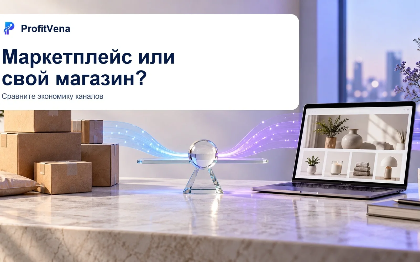 ProfitVena: маркетплейс и собственный магазин на чашах сравнения экономики каналов.